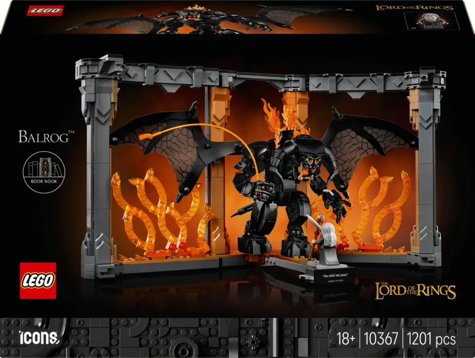 Lego Icons Boekensteun: The Lord of the Rings – Balrog Set 10367, foto 3