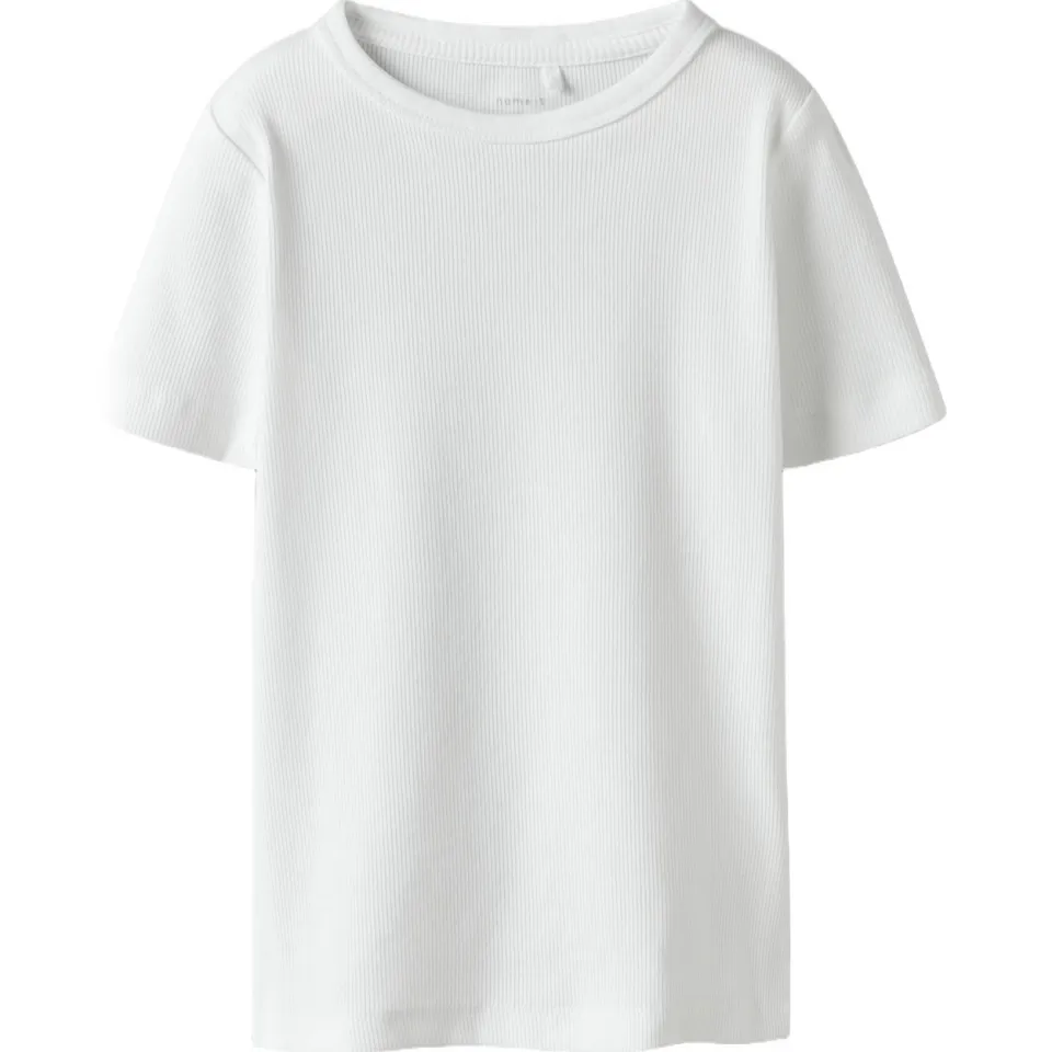 NAME IT KIDS mouwloze top wit rib gebreid, foto 2