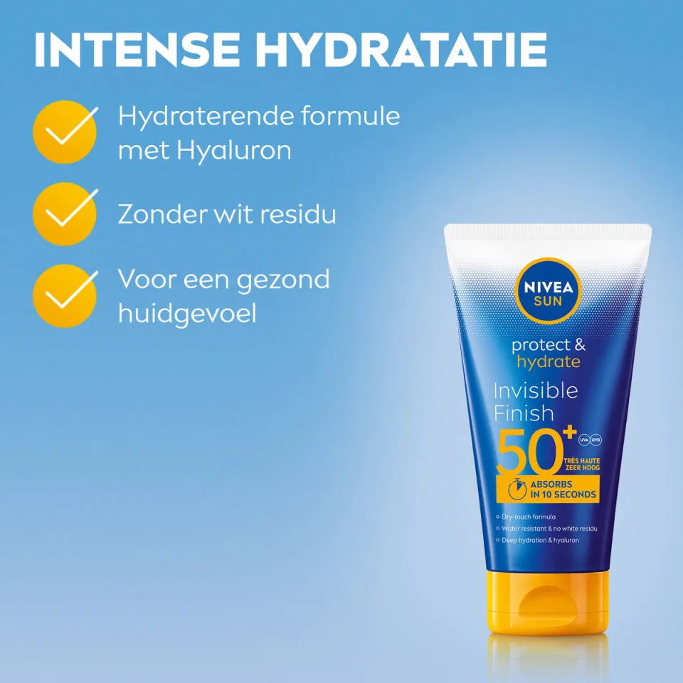 Nivea Sun Protect & Hydrate Invisible Finish SPF50+ zonnemelk