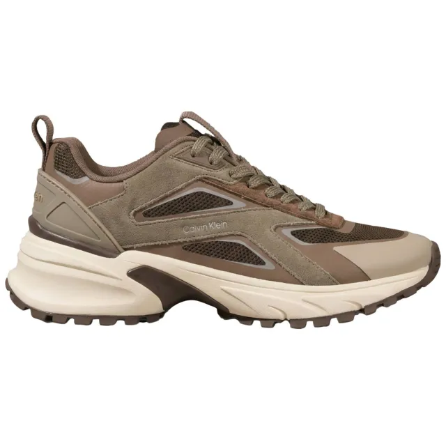 Calvin Klein chunky suède sneakers bruin