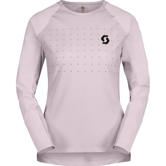 Scott Trail Vertic Pro fietsshirt lange mouwen roze/purper