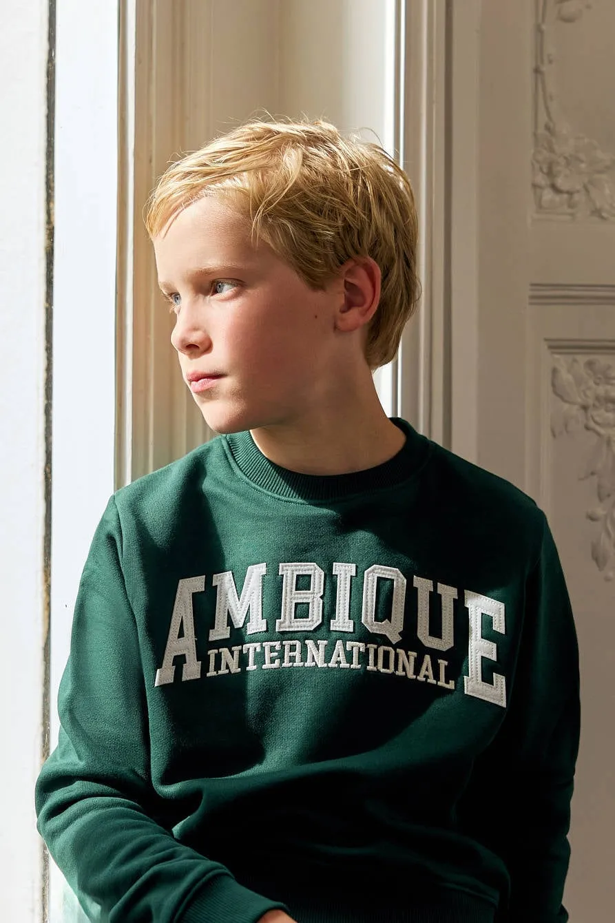 Ambique sweater donkergroen