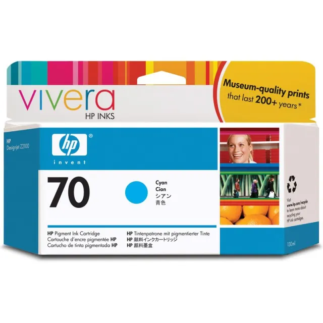 Hp 70 (C9452A) Inktcartridge Cyaan