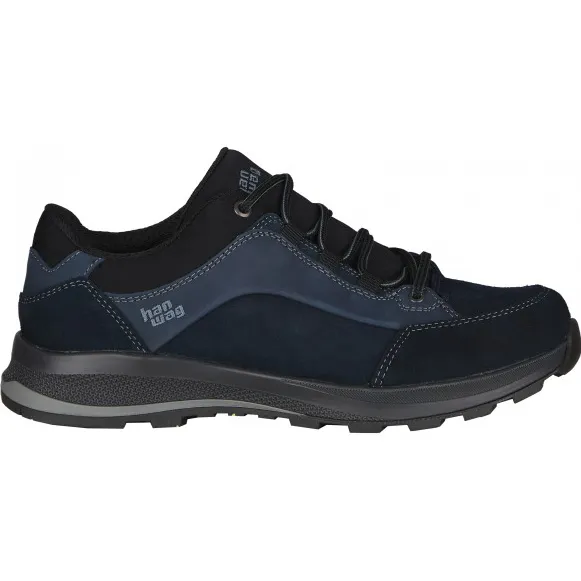 Hanwag Banks Low Bunion LL wandelschoen blauw Zwart/Blauw