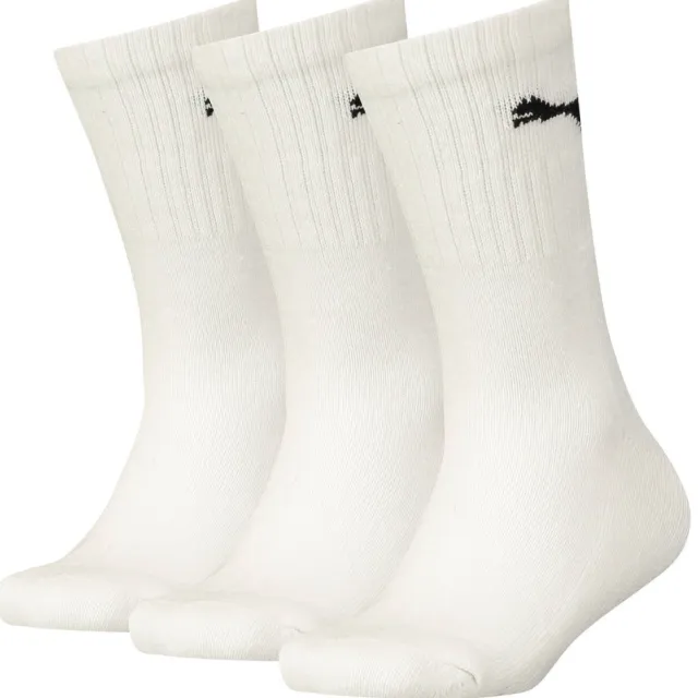 Puma sokken met logo - wit (set van 3) Wit/zwart