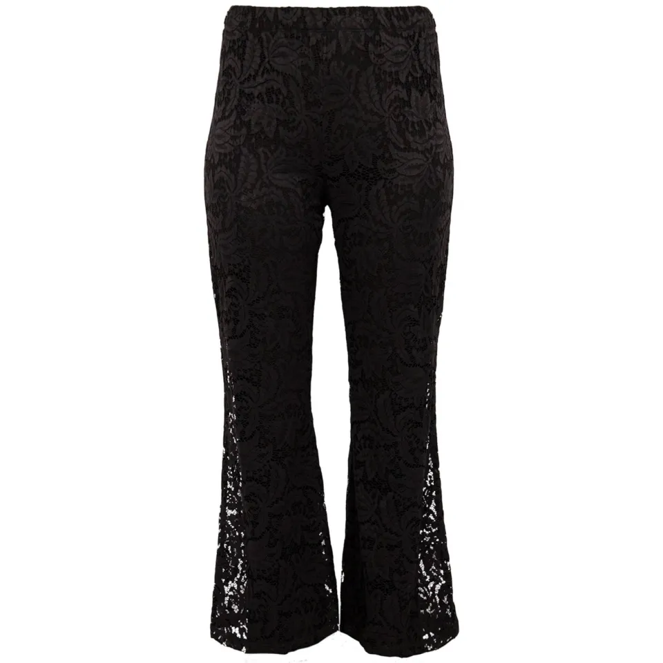 Yoek kanten broek zwart, foto 3