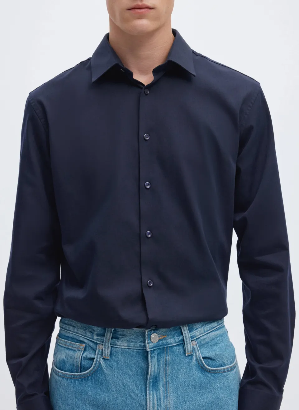 Selected slim fit overhemd met mouwlengte 7 SLHSLIM sky captain, foto 4