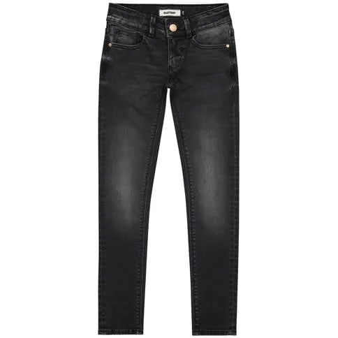 Raizzed skinny jeans zwart Meisjes Stretchdenim Effen