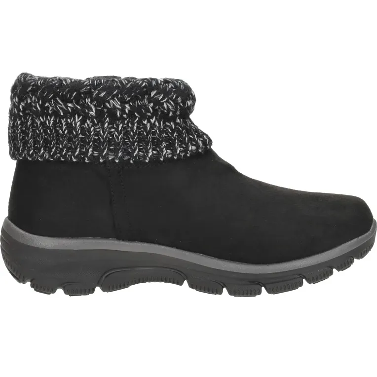 Skechers Easy Going Cozy Weather enkellaarsjes zwart