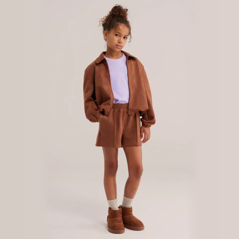 WE Fashion suèdelook bomberjack cognac, foto 4