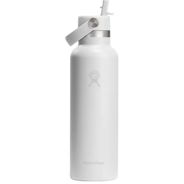 Hydro Flask Standard Flex Straw Cap isoleerfles wit