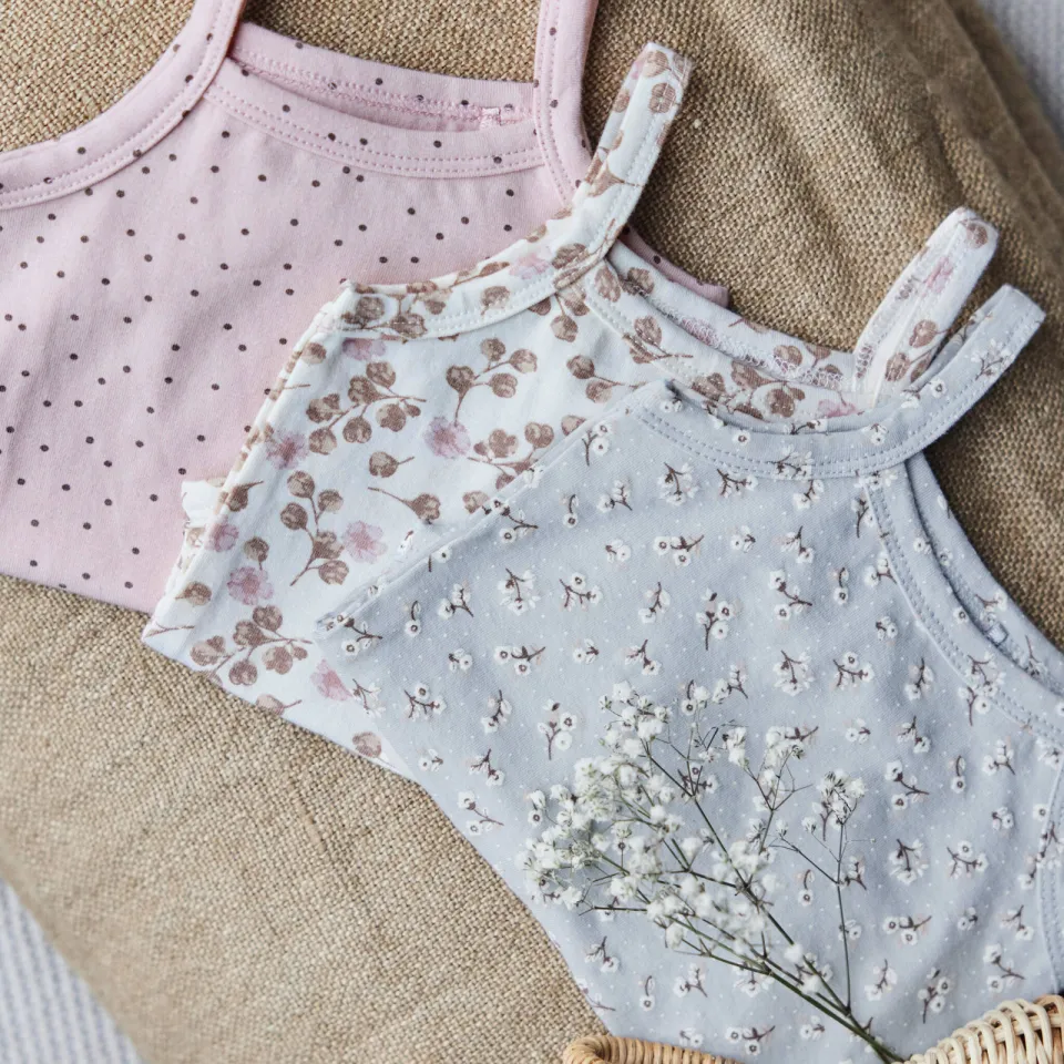 Dirkje romper - roze/blauw/offwhite (set van 3), foto 2