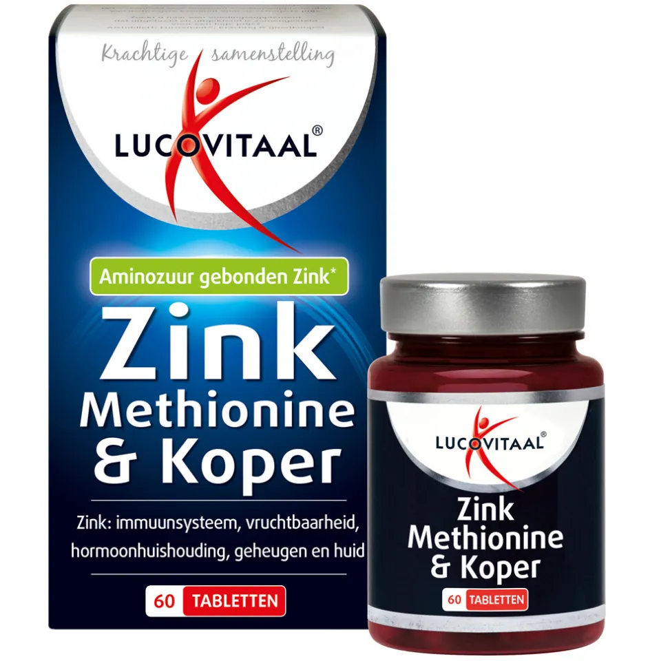 Lucovitaal Zink Methionine & Koper tabletten, foto 4