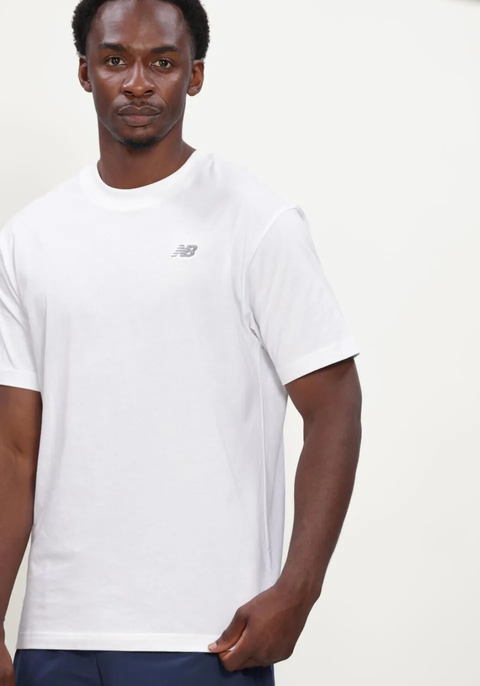 New Balance Heren Polo's & T-shirts Se Ctn Ss - Wit, foto 4
