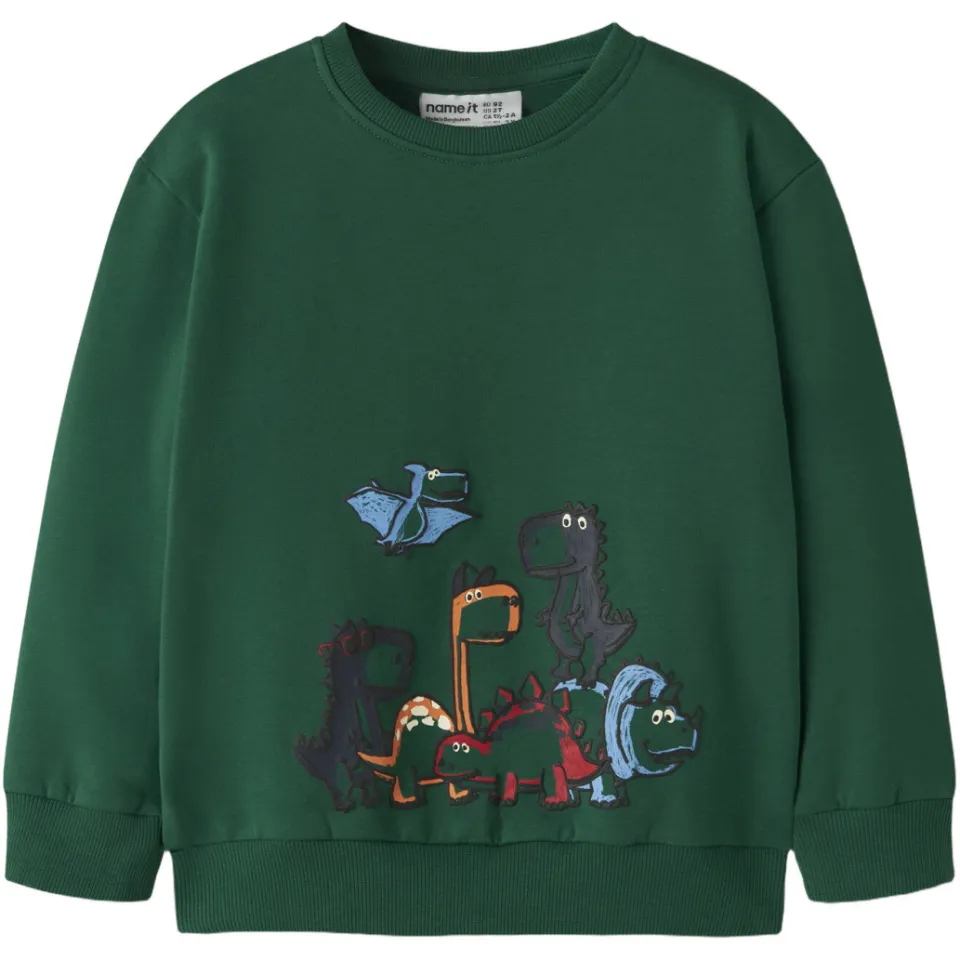 NAME IT MINI sweater met print - groen, foto 2