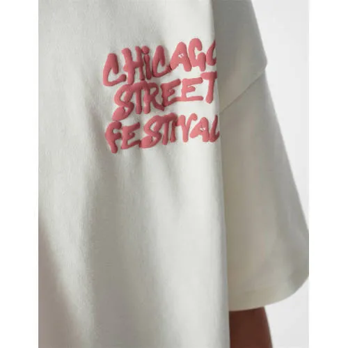 Shoeby T-shirt met backprint ecru, foto 6