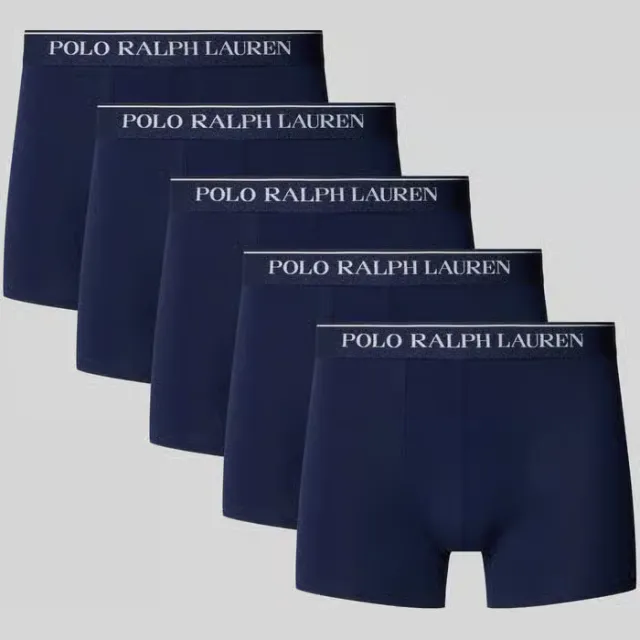 Polo Ralph Lauren Classic Trunk boxershorts 5-pack donkerblauw