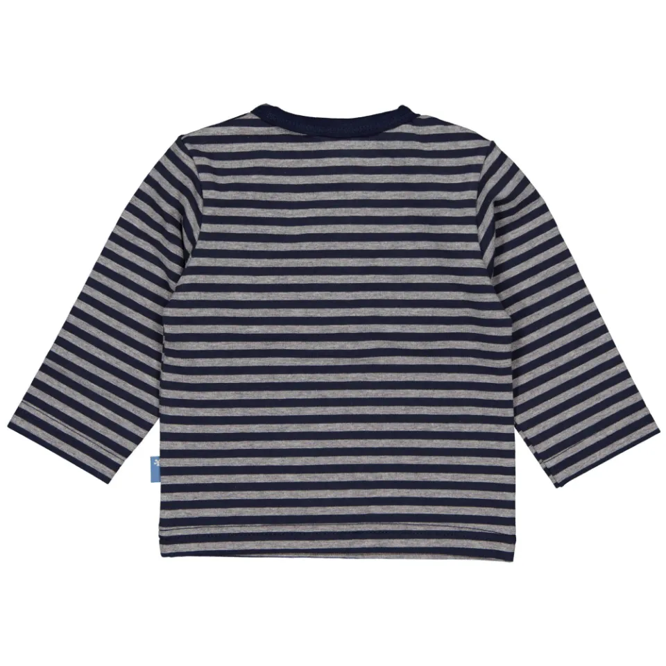 BESS gestreepte longsleeve marineblauw, foto 3