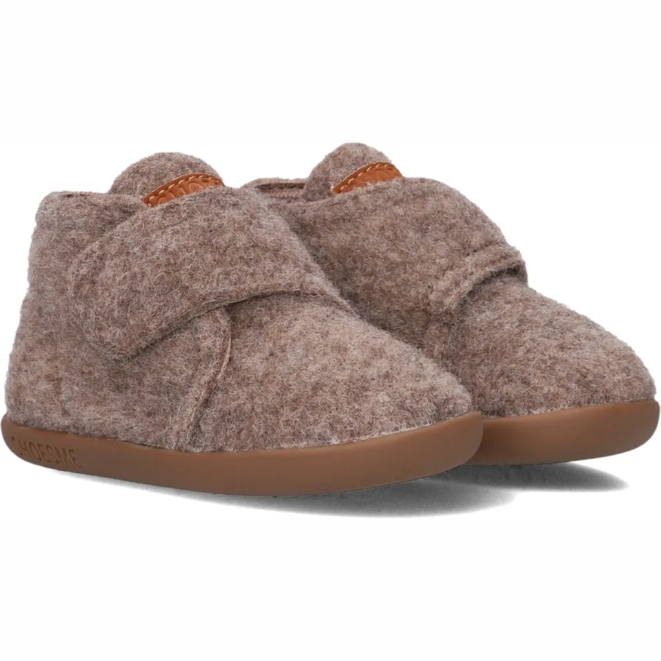 Shoesme House Shoe pantoffels taupe, foto 4