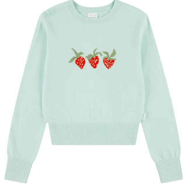 Abercrombie & Fitch sweater met print - turquoise