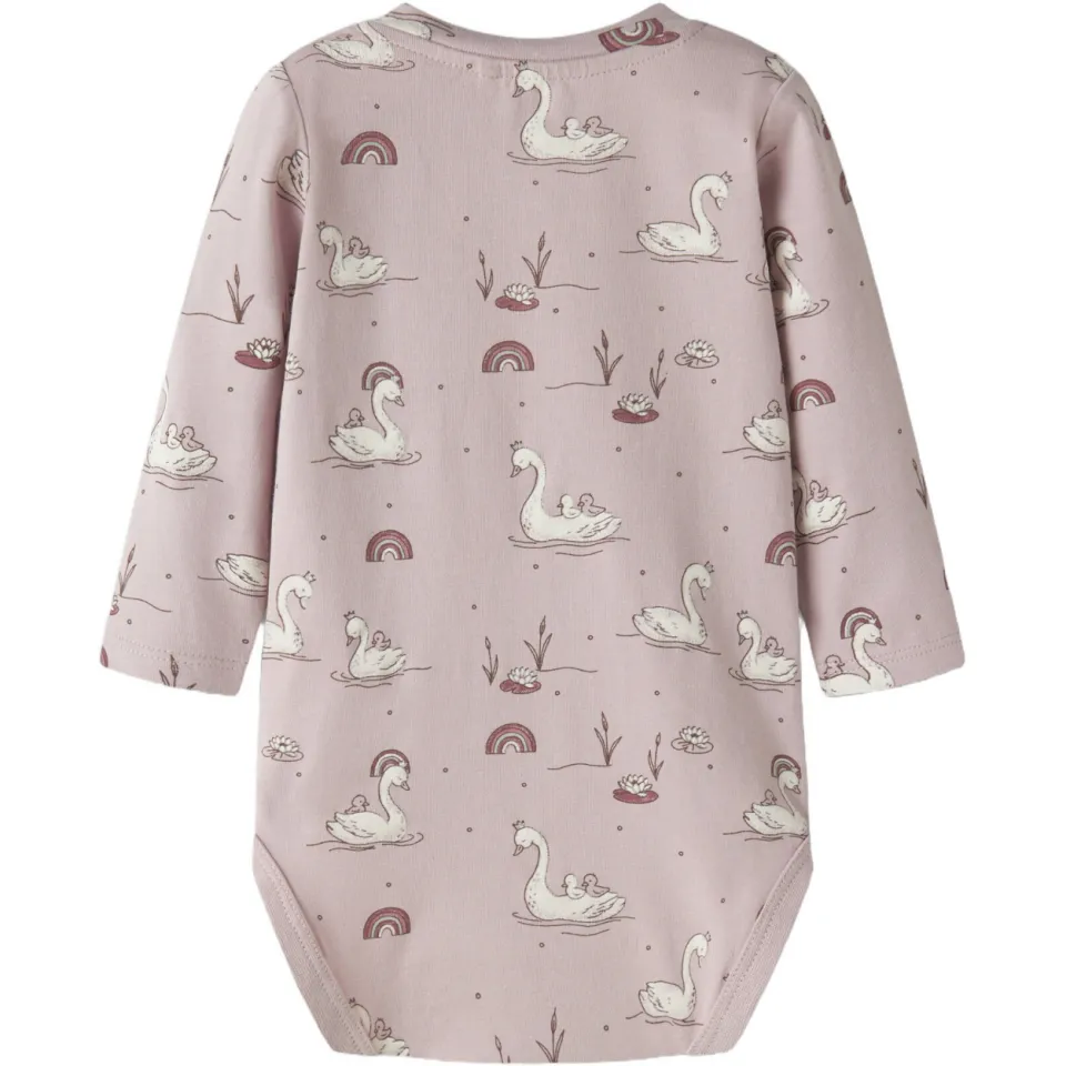 GUPPY BABY romper met print - lichtroze Meisjes Stretchkatoen Ronde hals, foto 2