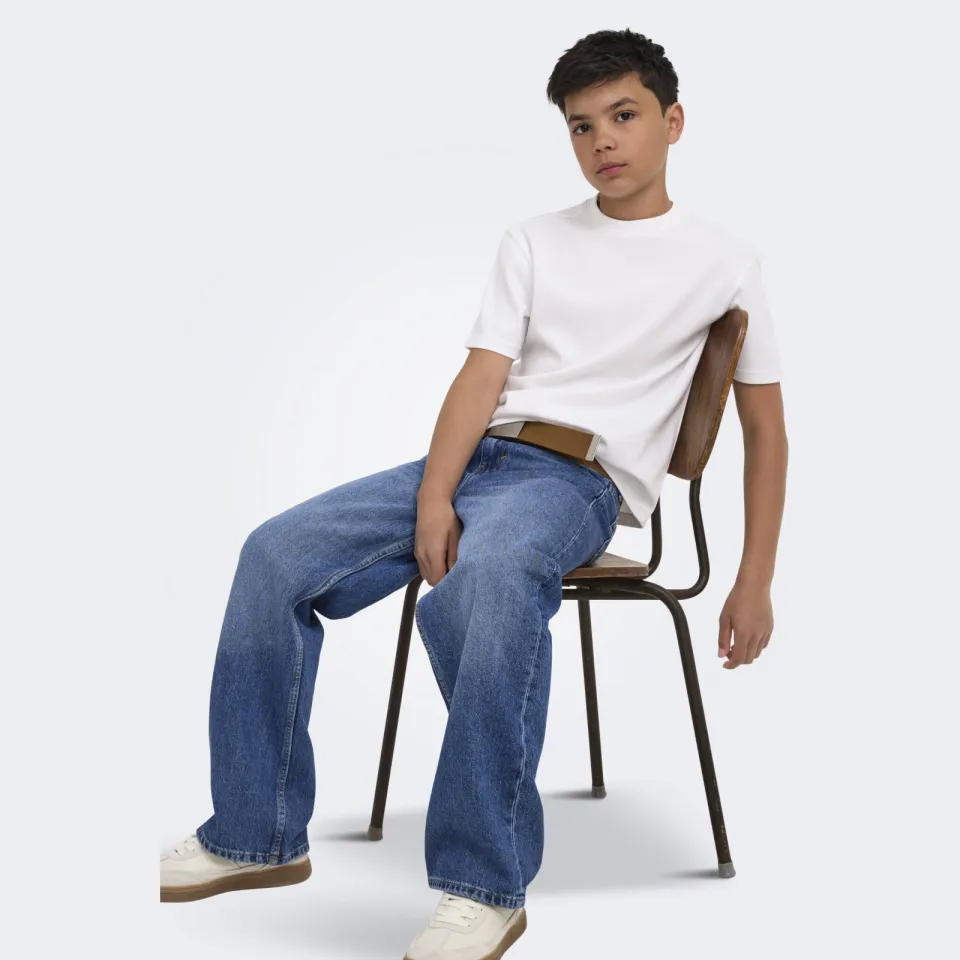 Only & Sons JUNIOR OSJREMI junior loose fit jeans - mediumblauw Dark blue denim