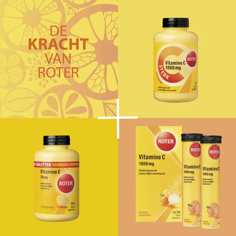 Roter Vitamine C Sterk 1000 mg citroen kauwtabletten, foto 3