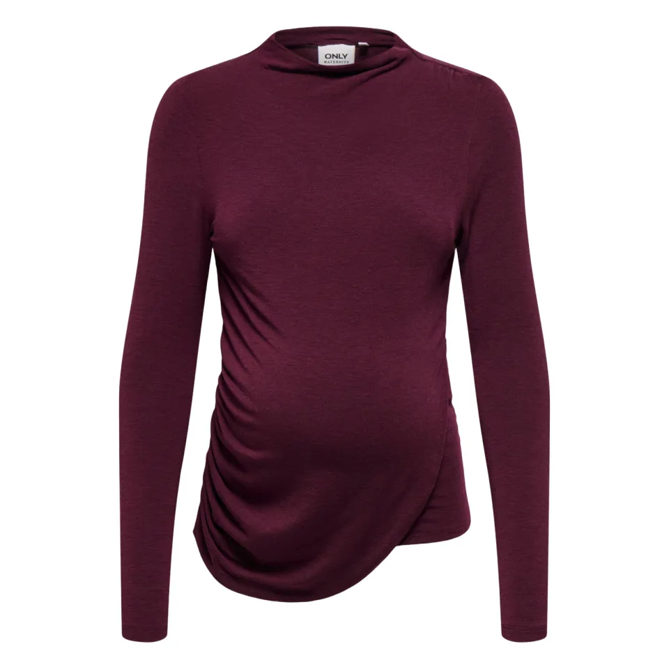 Only MATERNITY zwangerschapstop - aubergine, foto 3