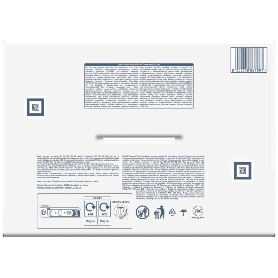 Pampers Harmonie Maat 4 maandbox - 174 luiers - 9kg-14kg