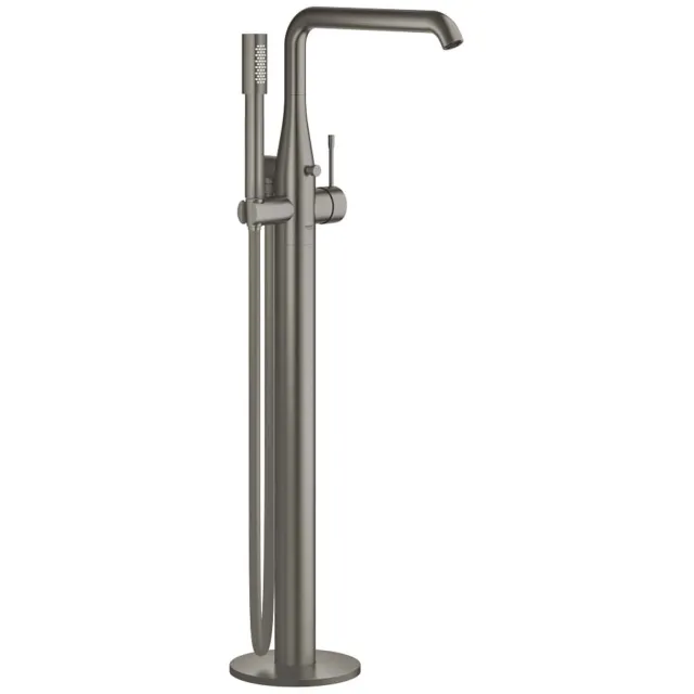Grohe Vrijstaande Badkraan GROHE Essence New Met Douchegarnituur Hard Graphite Geborsteld