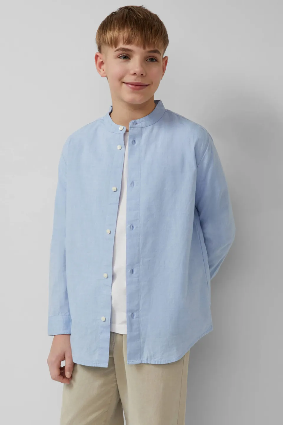 s.Oliver overhemd blauw Lichtblauw