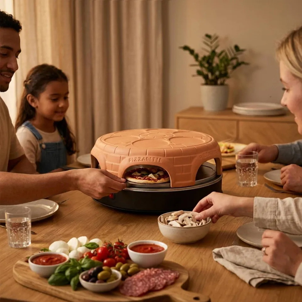 Emerio Originele Pizzarette 6 personen pizzamaker zwart, foto 5