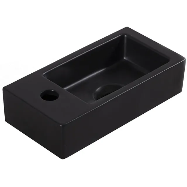 Boss & Wessing BWS Fontein Rino Mini Links 36x18x9 cm Mat Zwart