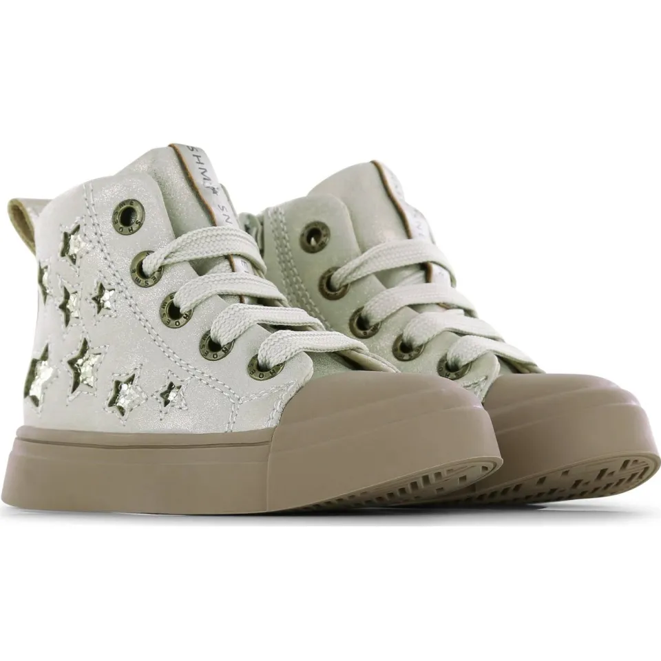 Shoesme sneakers lichtgrijs oud roze unicorn, foto 5