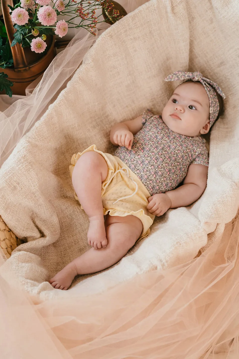 A Tiny Story romper lila Lila/blauw