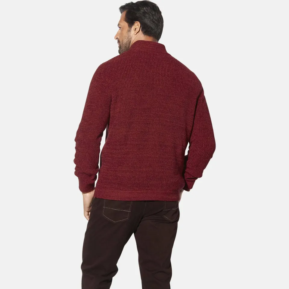 Jan Vanderstorm +FIT COLLECTIE trui RAGNARLOD Plus donkerrood, foto 5