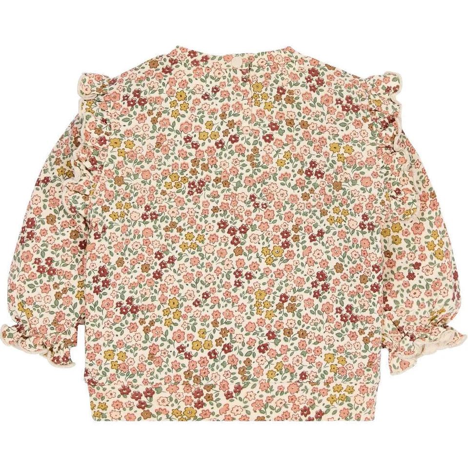 Little Dutch gebloemde longsleeve beige, foto 3