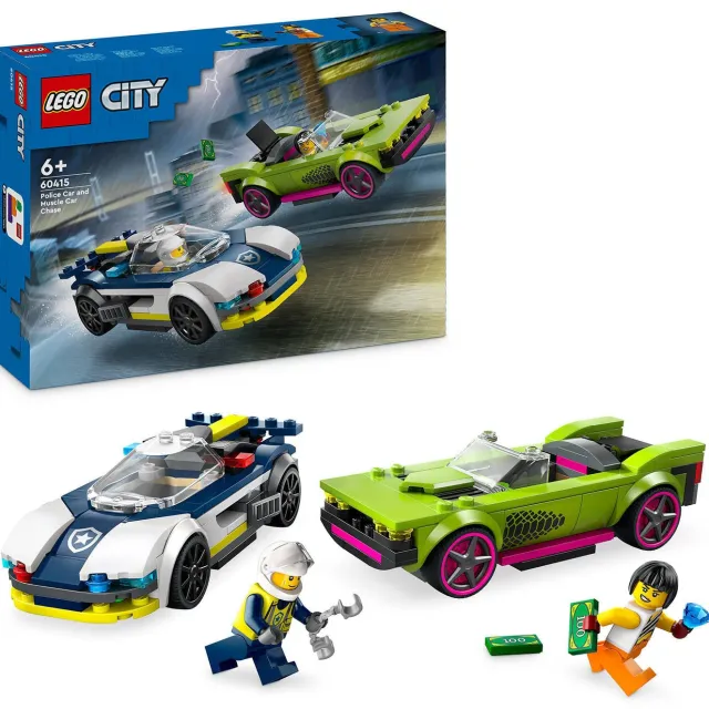 Lego City Politiewagen en snelle autoachtervolging Politie Auto Speelgoed Set 60415