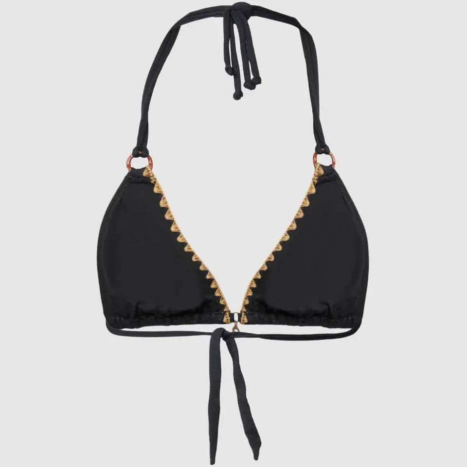 banana moon Bikinitop met vetersluiting aan de achterkant, model 'YERO SANTAFE' zwart, foto 3