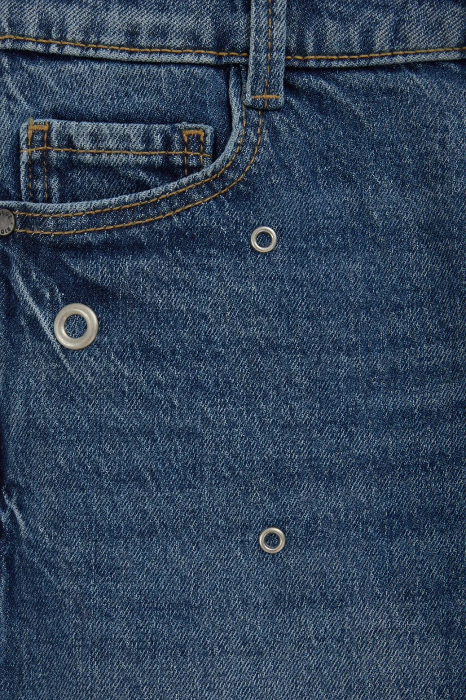 WE Fashion Blue Ridge barrel jeans met studs - easy blue denim, foto 5