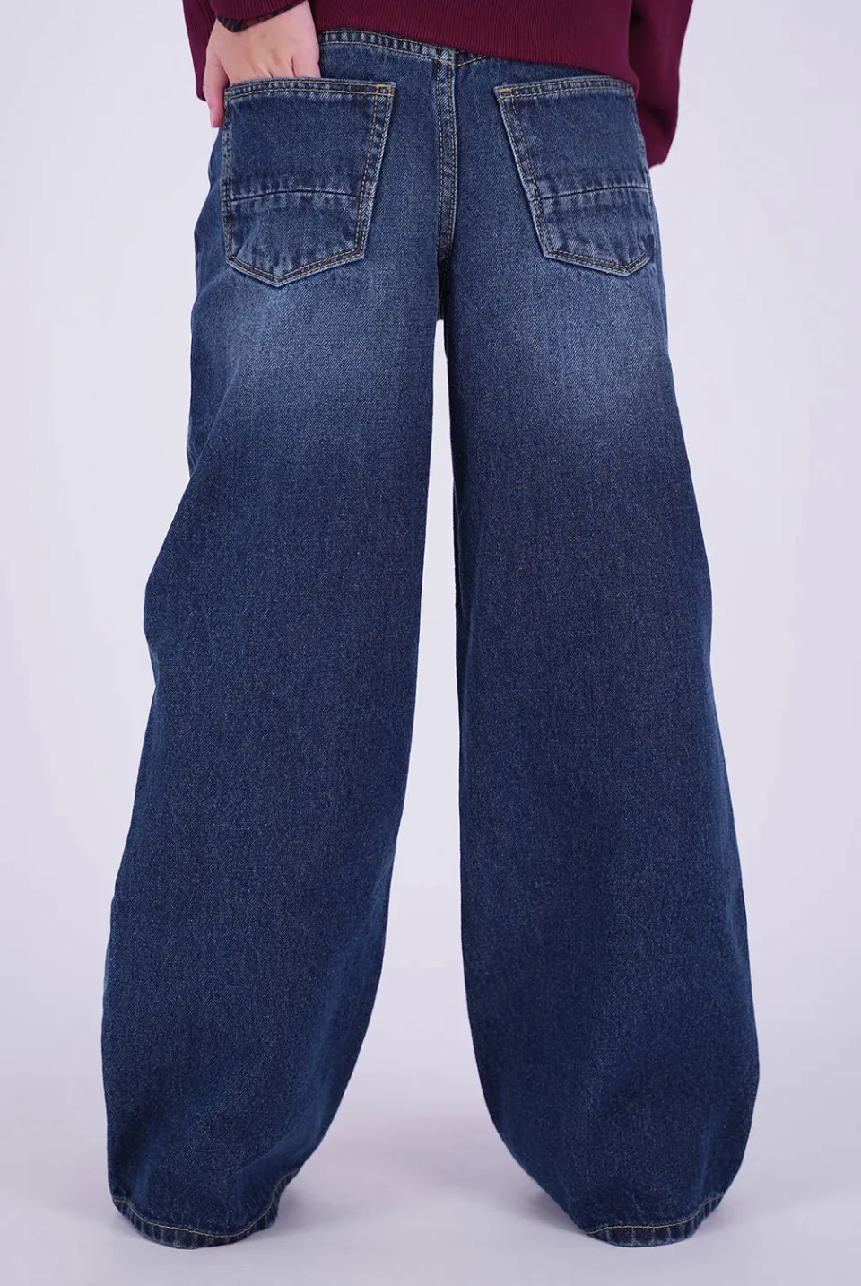 Vingino Cherry wide leg jeans - donkerblauw, foto 8