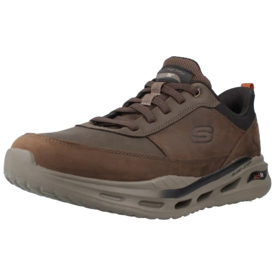 Skechers Arch Fit Orvan Moxley sneakers bruin, foto 3