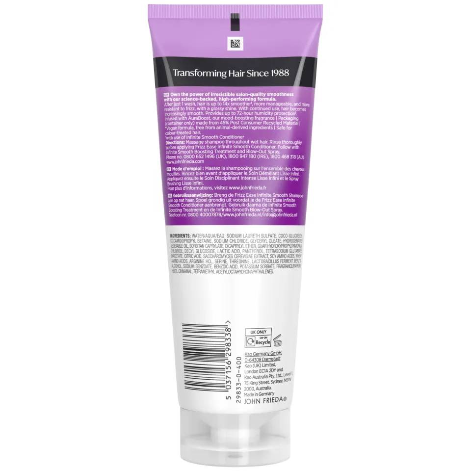 John Frieda Frizz Ease Infinite Smooth shampoo