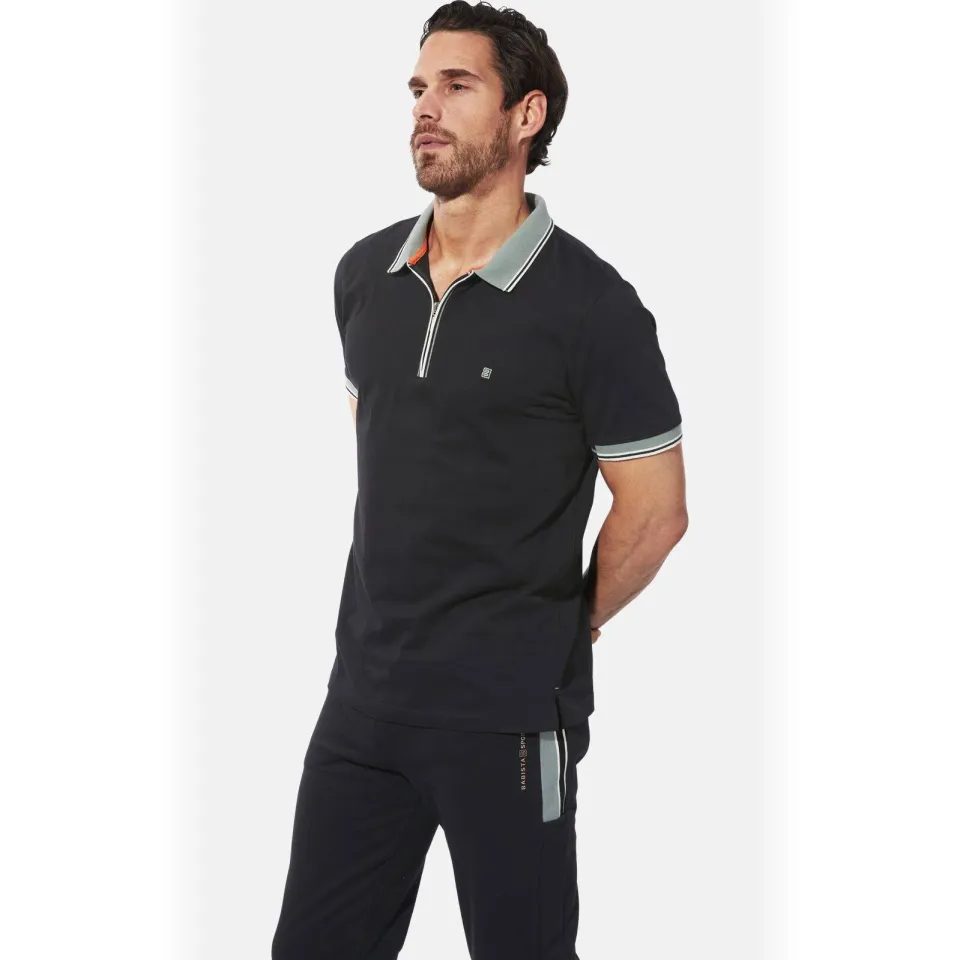 Babista regular fit polo Plus Size - zwart, foto 3