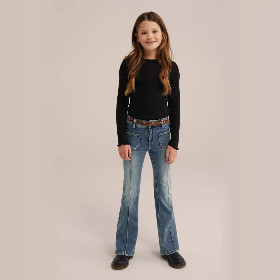 WE Fashion longsleeve zwart/wit set van 2, foto 4