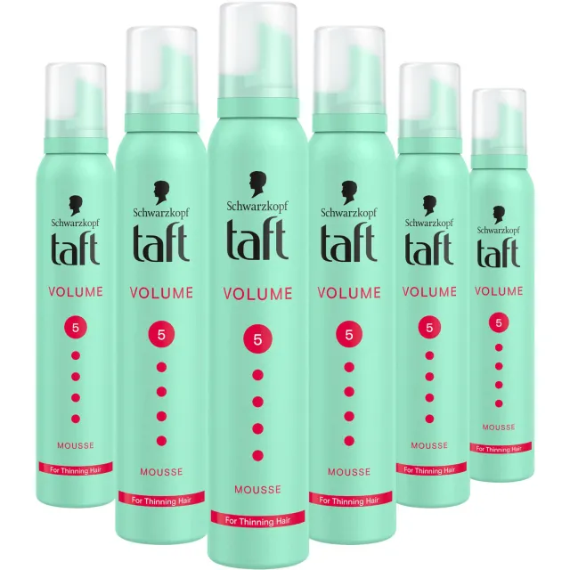 Schwarzkopf Taft Volume mega strong haarmousse 6 x 200 ml