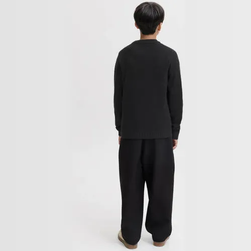 Jack & Jones JUNIOR gebreide trui met wol - zwart, foto 3