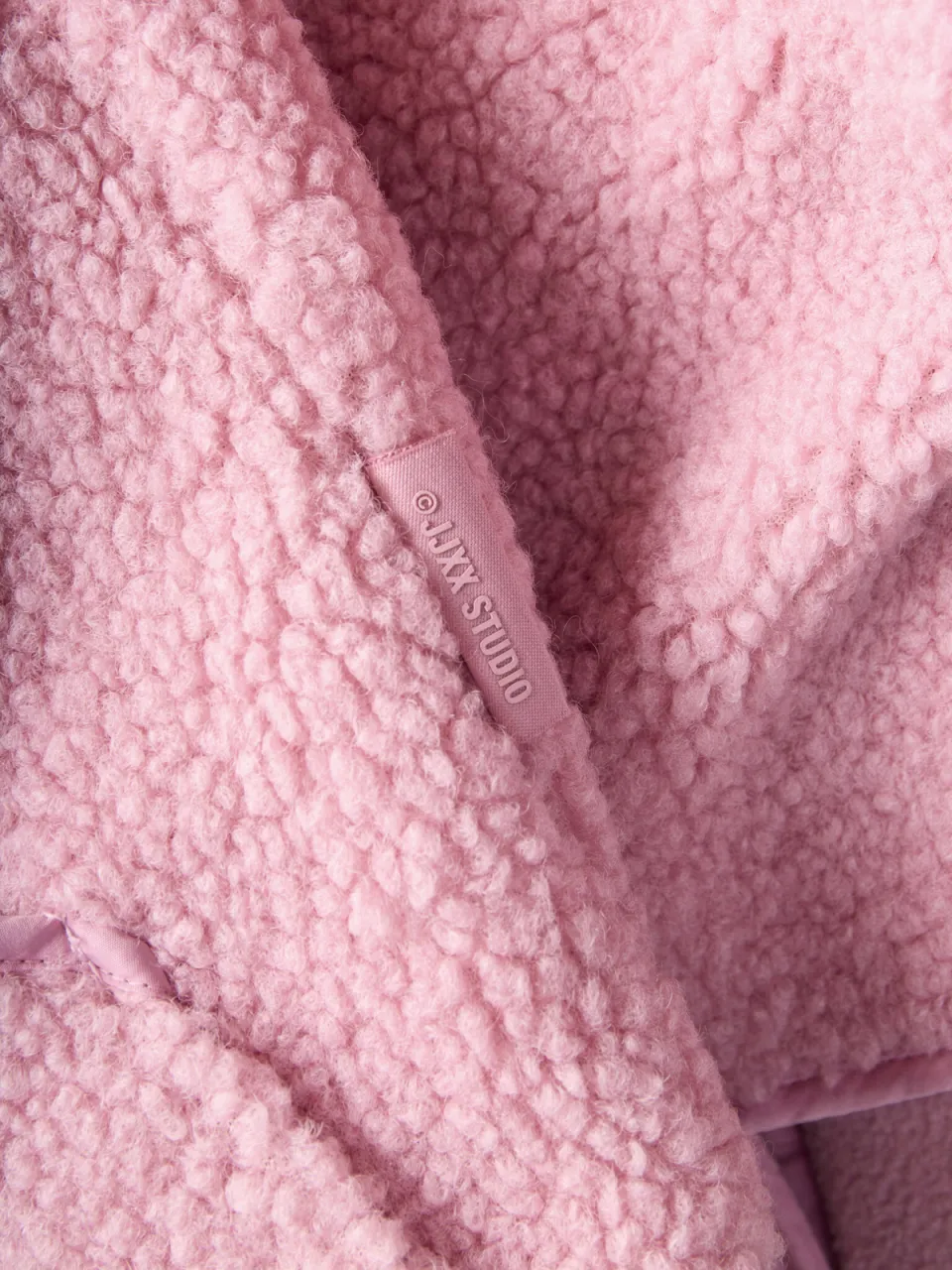 JJXX GIRL rechtvallend teddy gilet - roze, foto 8
