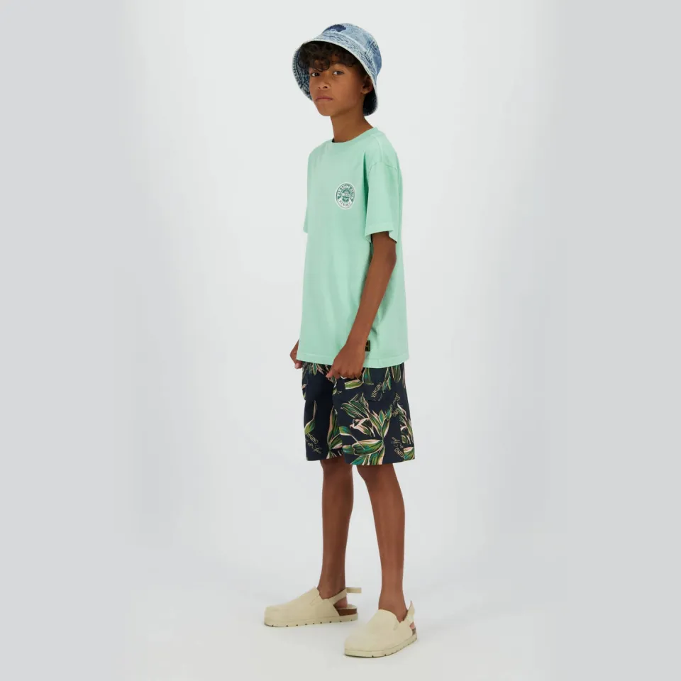 Vingino Rexi sweatshort zwart Zwart/groen