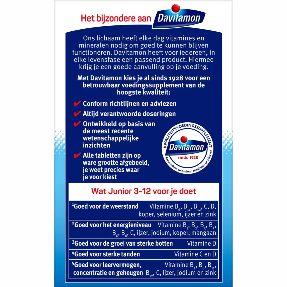 Davitamon Junior 3+ kauwtabletten banaan - 120 stuks, foto 6